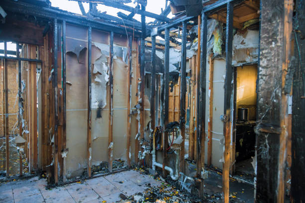 Professional Fire Damage Removal technician working in Moreauville, LA